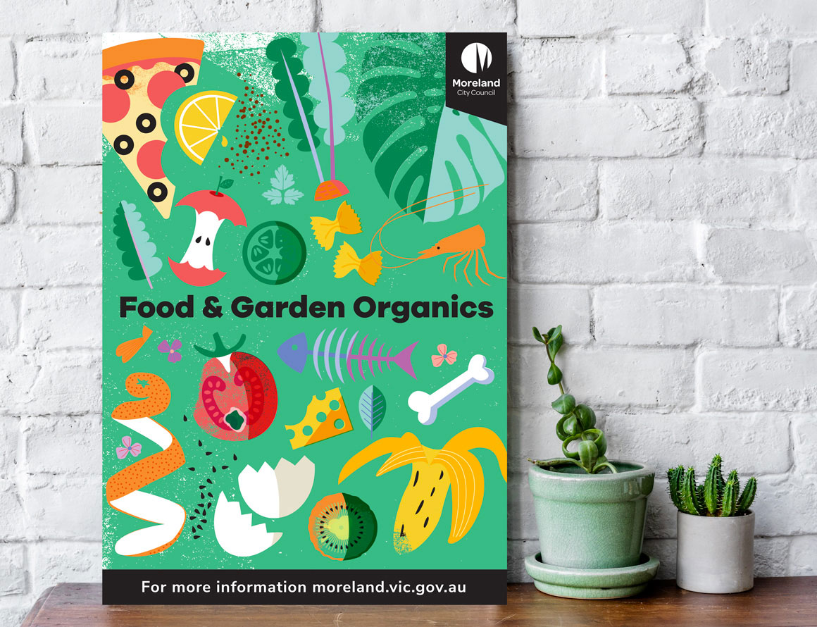 moreland city council food garden organics poster jnco
