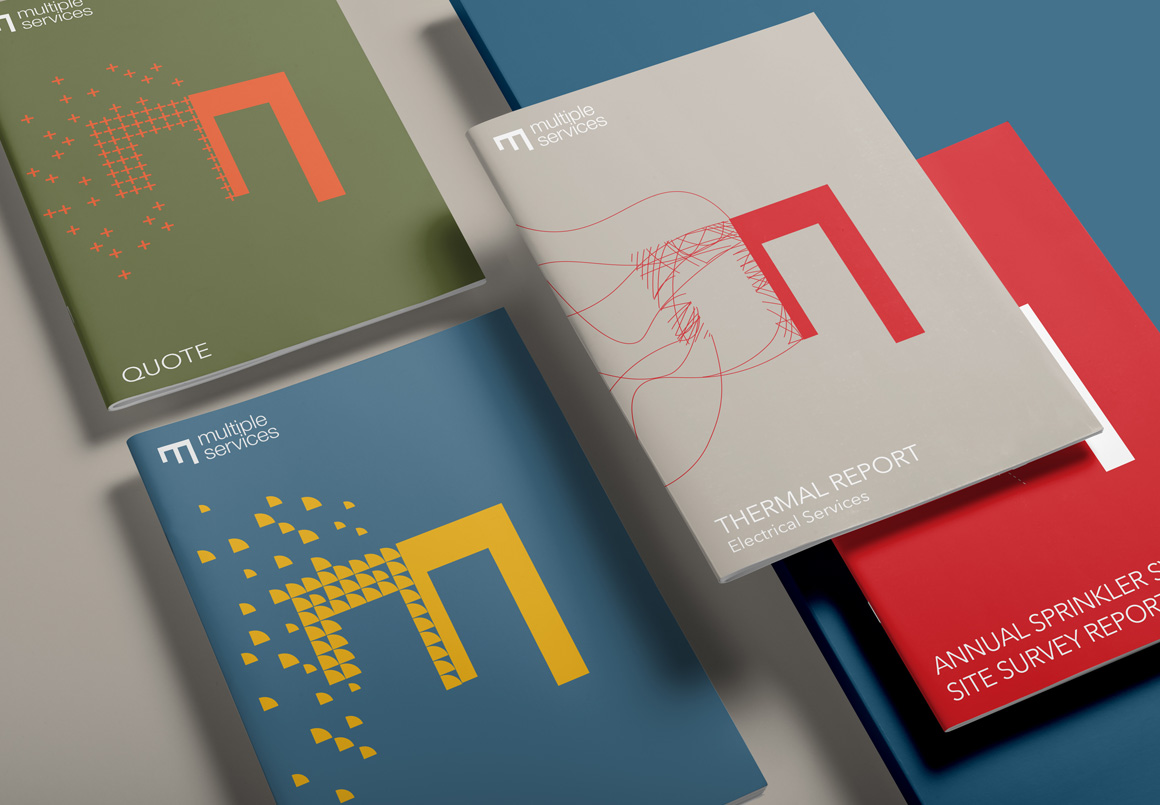 multiple services brochure covers